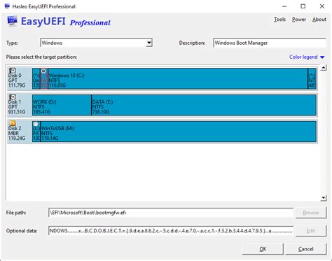 recreate uefi boot partition.